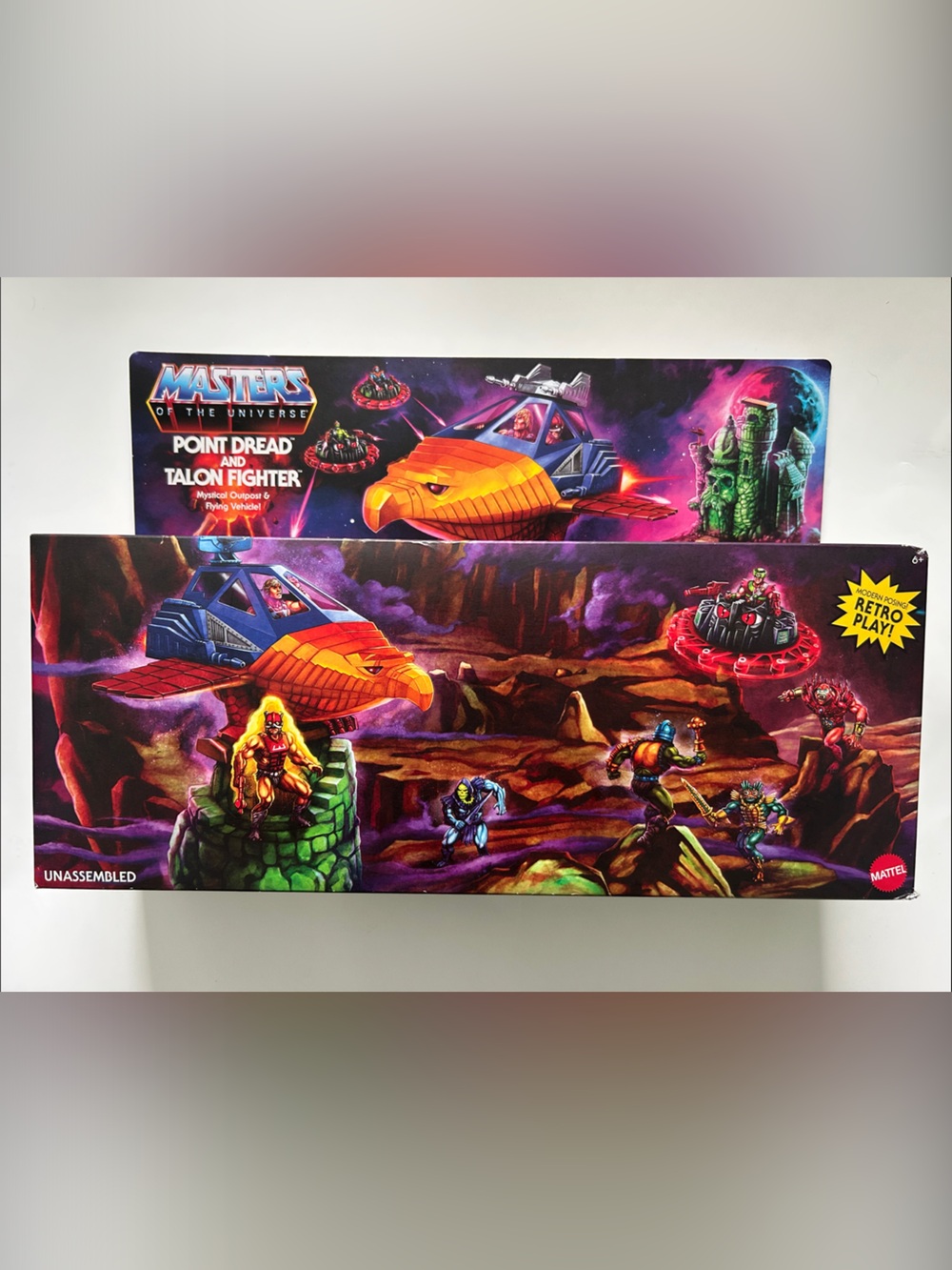 Mattel Masters of the Universe Point Dread & Talon Fighter – Orange & Blue